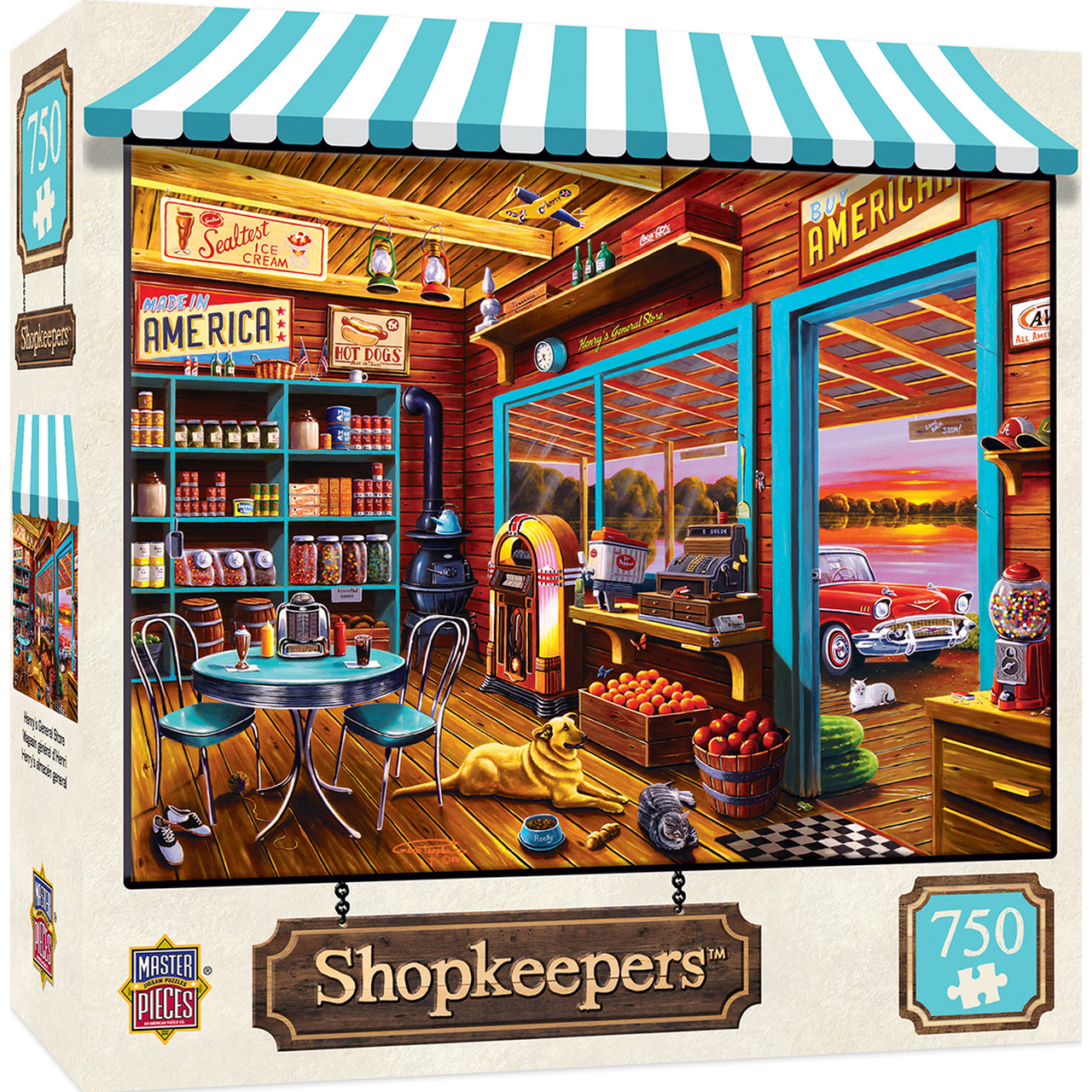 Leanin' Tree/MasterPieces Puzzle - #31828 Shopkeepers: Henry's General Store - 750pc Jigsaw Puzzle
