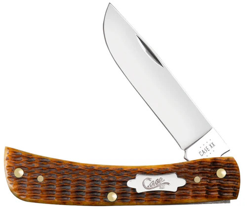 Case XX #00245 - Sod Buster Jr - Amber Jigged Bone - CS