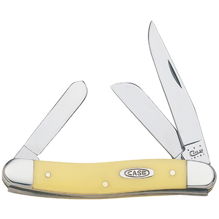Case XX USA Smooth YELLOW Synthetic CA203 Carbon Large Stockman Pocket  Knife – Wild Horse Custom Knives