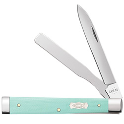 Case XX #18108 - Baby Doc - Seafoam Green G-10 Ichthus Shield 