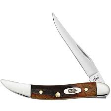 Case XX #08469 - Texas Toothpick, Small - Red Stag