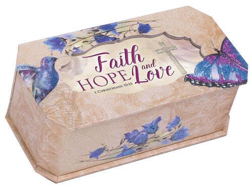 Cottage Garden Music Box - Faith, Hope and Love - Petite Box