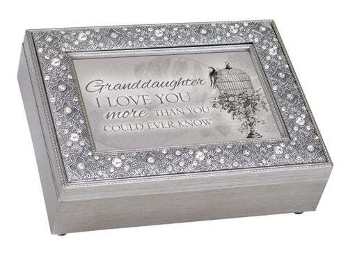 Cottage Garden Music Box - Granddaughter Love Filigree 