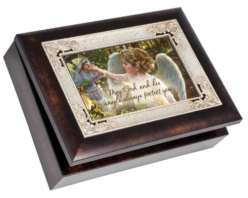 Cottage Garden Music Box - Angel In The Garden 