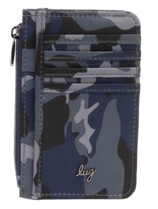 LUG - Slide - Secure & Stylish Card Wallet - Blue Camo 