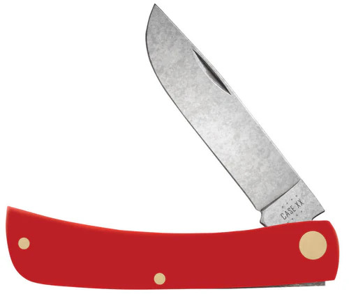 Case XX #73932 - Sod Buster Jr - American Workman - Red Synthetic - Carbon Steel CS