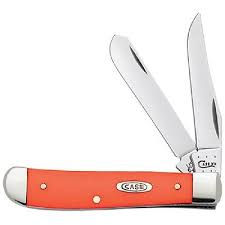 Case XX #80505 -Trapper/Mini - Orange Synthetic Smooth