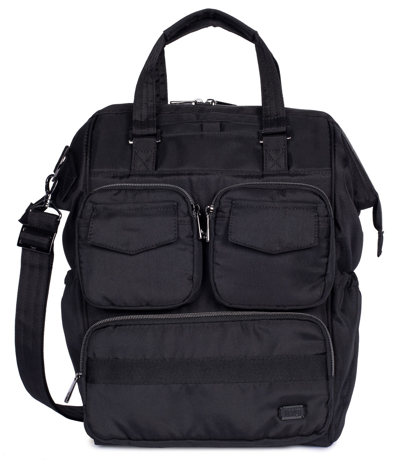 LUG Via 2 Convertible Tote Bag, Backpack Black Planktown